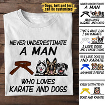 Love Karate And Dogs - Personalized Shirt