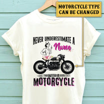 Personalized Never Underestimate A Nurse With A Motorcycle Shirt