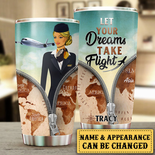 Personalized Let Your Dream Take Flight Tumbler