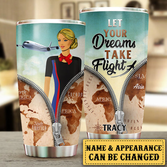 Personalized Let Your Dream Take Flight Tumbler