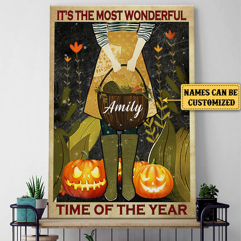 Personalized It's The Most Wonderful Time Of The Year Gardening Poster & Canvas