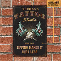 Personalized Tattoo Studio Classic Metal Sign