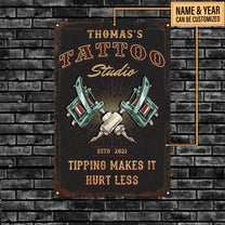 Personalized Tattoo Studio Classic Metal Sign