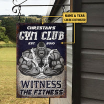 Personalized Gym Club Witness The Fitness Metal Sign