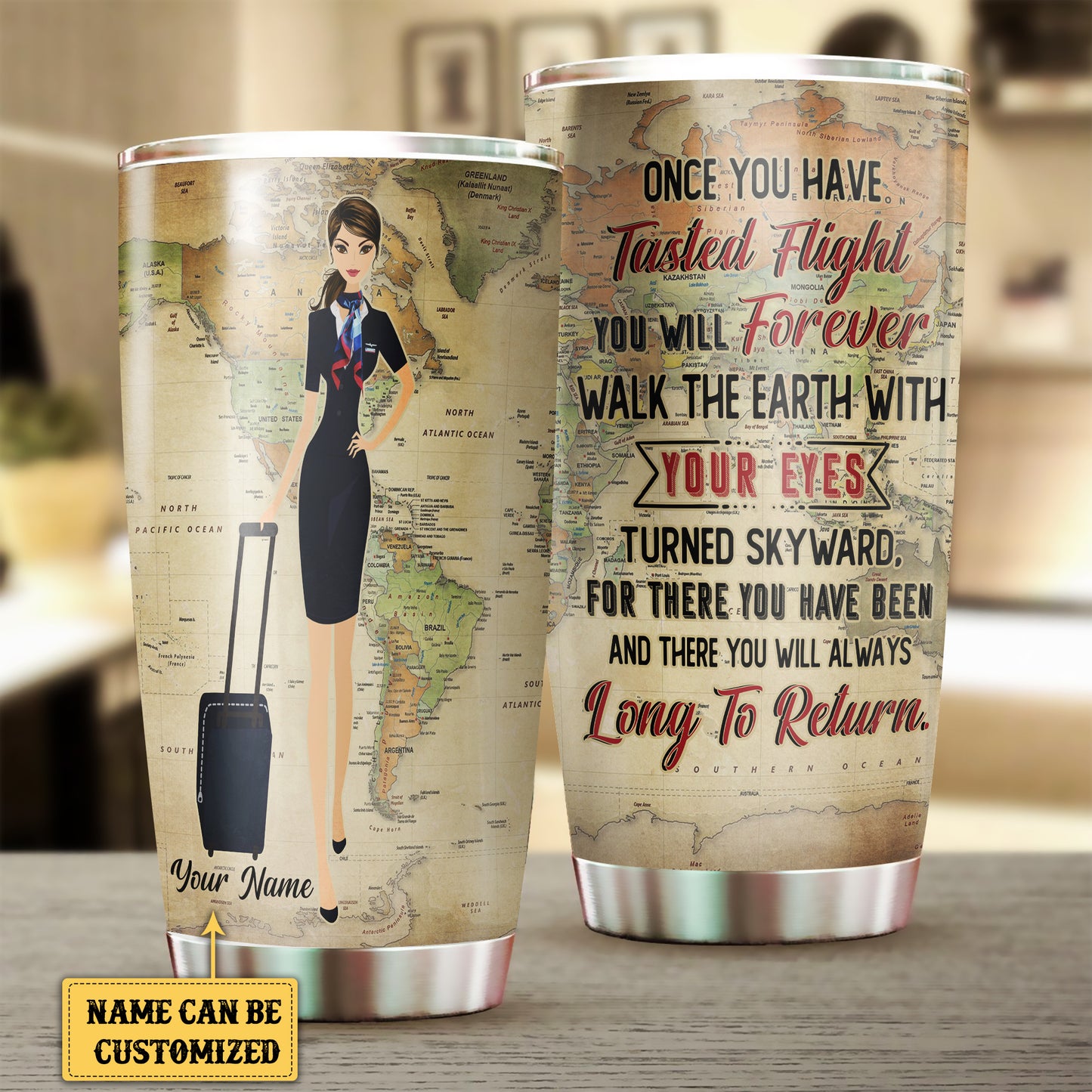 Personalized Flight Attendant Once You Have Tasted Flight Tumbler