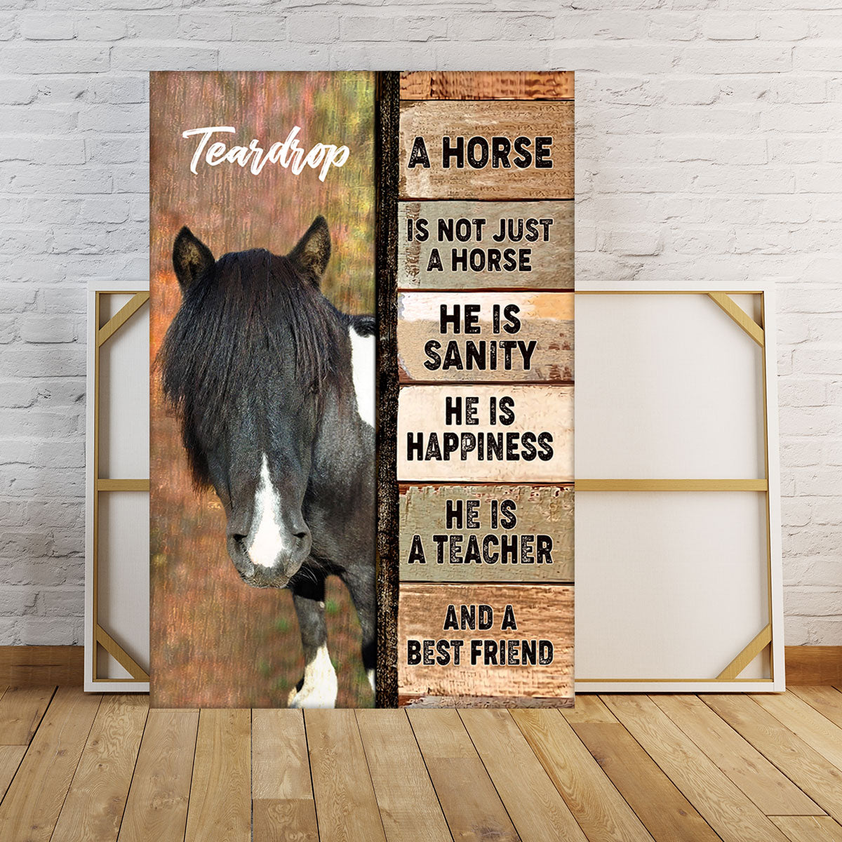 Personalized A Horse Not Just A Horse Poster & Canvas