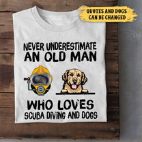 Personalized I Like Scuba Diving And Dogs Shirt