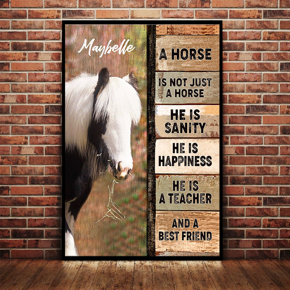 Personalized A Horse Not Just A Horse Poster & Canvas