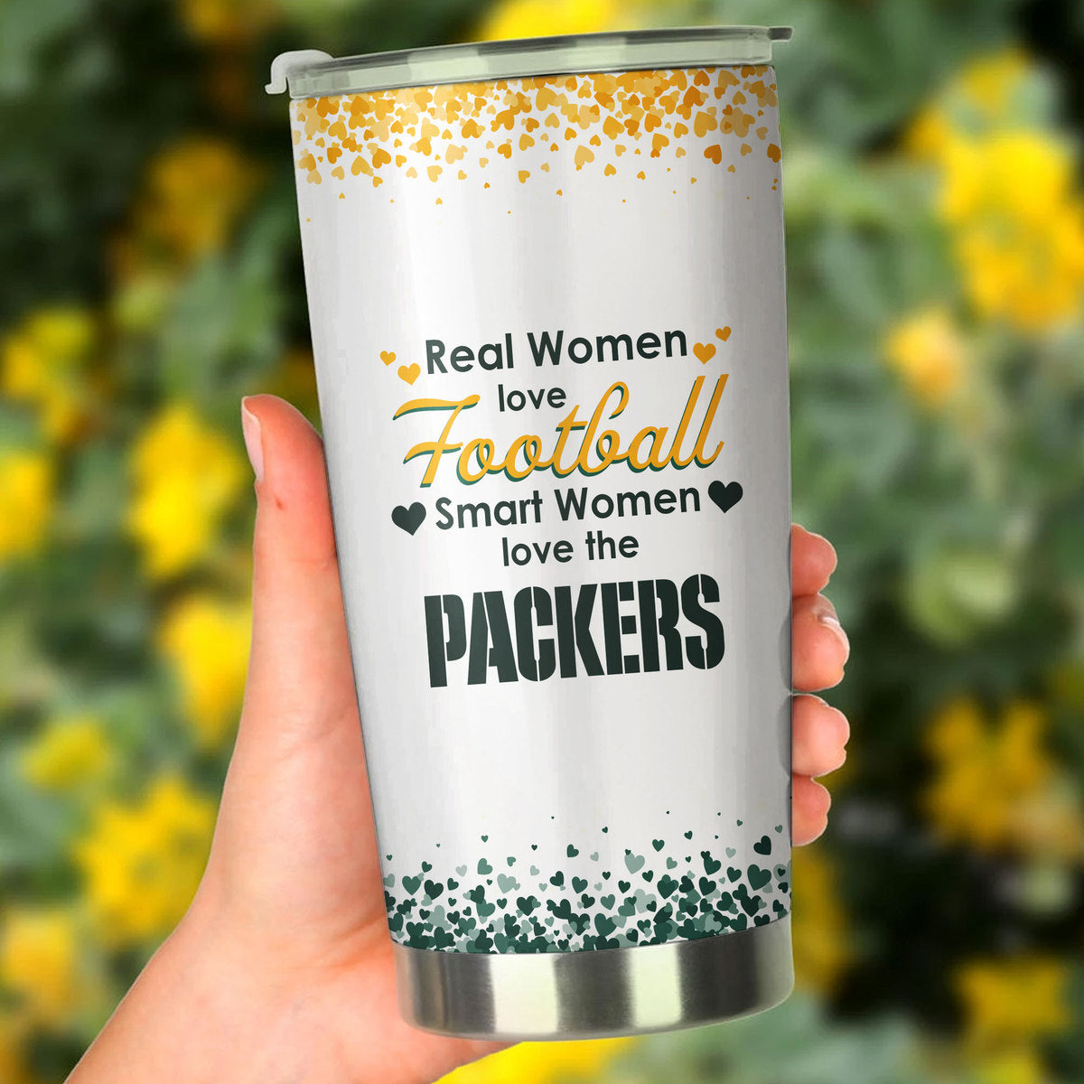 Smart Women Love Green Bay FB Tumbler